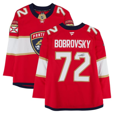 Джерси с автографом Sergei Bobrovsky Florida Panthers Fanatics Authentic Red Fanatics Premium