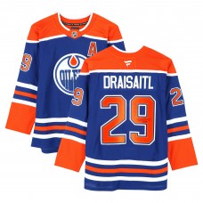 Leon Draisaitl Edmonton Oilers Autographed Fanatics Authentic Royal Fanatics Premium Jersey