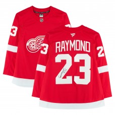 Lucas Raymond Detroit Red Wings Autographed Fanatics Authentic Red Fanatics Premium Jersey