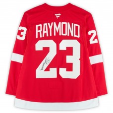 Lucas Raymond Detroit Red Wings Autographed Fanatics Authentic Red Fanatics Premium Jersey