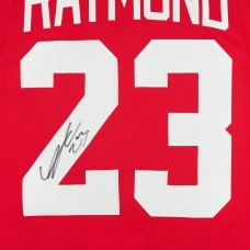 Lucas Raymond Detroit Red Wings Autographed Fanatics Authentic Red Fanatics Premium Jersey