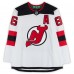 Игровая джерси Jack Hughes New Devils Autographed Fanatics Authentic White Fanatics Premium