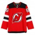 Игровая джерси Jack Hughes New Devils Autographed Fanatics Authentic Red Fanatics Premium