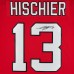Игровая джерси Nico Hischier New Devils Autographed Fanatics Authentic Red Fanatics Premium