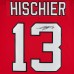 Игровая джерси Nico Hischier New Devils Autographed Fanatics Authentic Red Fanatics Premium