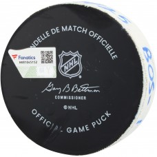 David Pastrnak Boston Bruins Fanatics Authentic Game-Used Goal Puck vs. New York Rangers on February 5, 2025