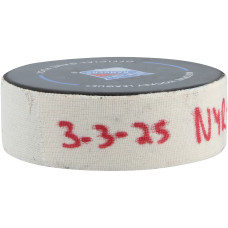 Шайба с игры Artemi Panarin New York Rangers Fanatics Authentic vs. New York Islanders on March 3, 2025 Шайба с игры Artemi Panarin New York Rangers Fanatics Authentic vs. New York Islanders on March 3, 2025
