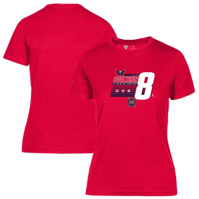 Женская футболка Washington Capitals Alexander Ovechkin Levelwear Red NHL All-Time Leading Goal Scorer Milestone Stripes Name & Number Maddox