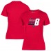 Женская футболка Washington Capitals Alexander Ovechkin Levelwear Red NHL All-Time Leading Goal Scorer Milestone Stripes Name & Number Maddox