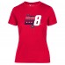 Женская футболка Washington Capitals Alexander Ovechkin Levelwear Red NHL All-Time Leading Goal Scorer Milestone Stripes Name & Number Maddox