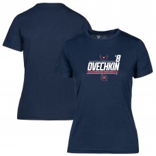Женская футболка Washington Capitals Alexander Ovechkin Levelwear Navy NHL All-Time Leading Goal Scorer Milestone Name & Number Maddox