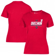 Женская футболка Washington Capitals Alexander Ovechkin Levelwear Red NHL All-Time Leading Goal Scorer Milestone Name & Number Maddox