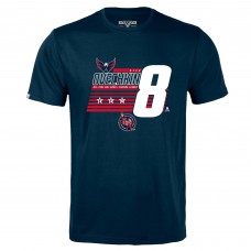 Washington Capitals Alexander Ovechkin Levelwear Navy NHL All-Time Leading Goal Scorer Milestone Stripes Name & Number Richmond T-Shirt