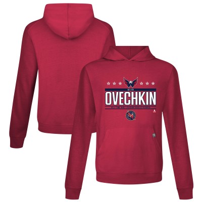 Толстовка Washington Capitals Alexander Ovechkin Levelwear Red NHL All-Time Leading Goal Scorer Milestone Stars Name & Number Relay
