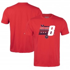 Детская футболка Washington Capitals Alexander Ovechkin Levelwear Red NHL All-Time Leading Goal Scorer Milestone Stripes Name & Number Little Richmond