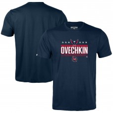 Детская футболка Washington Capitals Alexander Ovechkin Levelwear Navy NHL All-Time Leading Goal Scorer Milestone Stars Name & Number Little Richmond