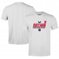 Детская футболка Washington Capitals Alexander Ovechkin Levelwear White NHL All-Time Leading Goal Scorer Milestone Name & Number Little Richmond