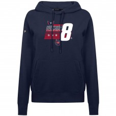 Толстовка Женская Washington Capitals Alexander Ovechkin Levelwear Navy NHL All-Time Leading Goal Scorer Milestone Stripes Name & Number Adorn