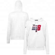 Толстовка Женская Washington Capitals Alexander Ovechkin Levelwear White NHL All-Time Leading Goal Scorer Milestone Stripes Name & Number Adorn