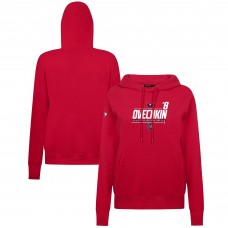 Женская толстовка Washington Capitals Alexander Ovechkin Levelwear Red NHL All-Time Leading Goal Scorer Milestone Stripes Name & Number Adorn