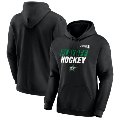 Dallas Stars Fanatics Black 2025 Stanley Cup Playoffs Breakout Pullover Hoodie