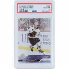 Kevin Korchinski Chicago Blackhawks 2023 Upper Deck Young Guns Clear Cut #486 PSA Authenticated 10 Rookie Card