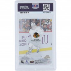 Kevin Korchinski Chicago Blackhawks 2023 Upper Deck Young Guns Clear Cut #486 PSA Authenticated 10 Rookie Card