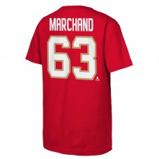 Футболка Подростковая Florida Panthers Brad Marchand Red Player Name & Number