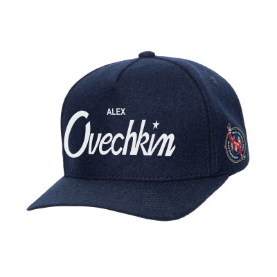 Бейсболка Washington Capitals Alexander Ovechkin Mitchell & Ness Navy All Time Goals Pro Crown