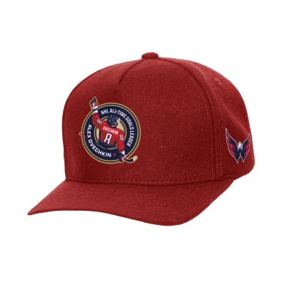 Бейсболка Washington Capitals Alexander Ovechkin Mitchell & Ness Red All Time Goals Pro Crown