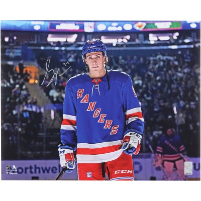 Gabe Perreault New York Rangers Autographed Fanatics Authentic 16 x 20 NHL Debut Photograph