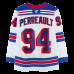 Джерси с автографом Gabe Perreault New York Rangers Fanatics Authentic White Fanatics Premium