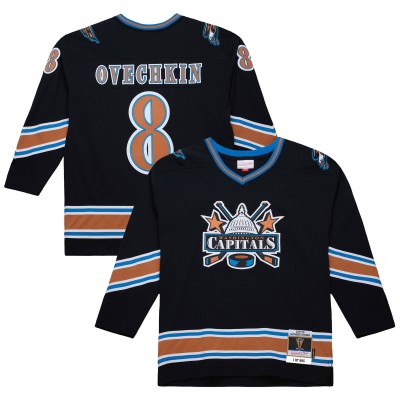 Unisex Washington Capitals Alexander Ovechkin Mitchell & Ness Black Special Edition (1 of 895) 2005-06 Power Play Jersey