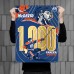 Edmonton Oilers Connor McDavid Phenom Gallery 1,000 Career Points 18 x 24 Gold Foil Serigraph