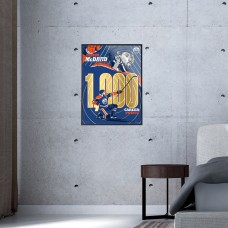 Edmonton Oilers Connor McDavid Phenom Gallery 1,000 Career Points 18 x 24 Framed Gold Foil Serigraph