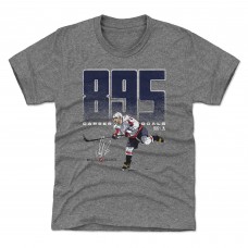 Детская футболка Washington Capitals Alexander Ovechkin 500 Level Gray NHL All-Time Leading Goal Scorer Bold