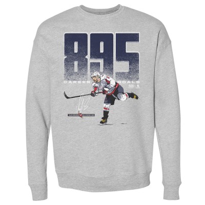 Кофта Washington Capitals Alexander Ovechkin 500 Level Heather Gray NHL All-Time Leading Goal Scorer Bold