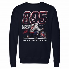 Кофта Washington Capitals Alexander Ovechkin 500 Level Navy NHL All-Time Leading Goal Scorer Grunge