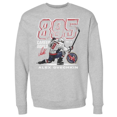 Кофта Washington Capitals Alexander Ovechkin 500 Level Heather Gray NHL All-Time Leading Goal Scorer Grunge
