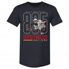 Футболка Washington Capitals Alexander Ovechkin 500 Level Navy NHL All-Time Leading Goal Scorer Tri-Blend Outline