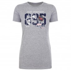 Женская Washington Capitals Alexander Ovechkin 500 Level Heather Gray NHL All-Time Leading Goal Scorer Overlay T-Shirt
