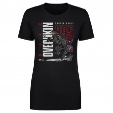 Женская Washington Capitals Alexander Ovechkin 500 Level Black NHL All-Time Leading Goal Scorer Throwback T-Shirt