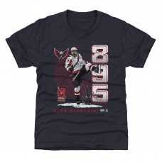 Детская футболка Washington Capitals Alexander Ovechkin 500 Level Navy NHL All-Time Leading Goal Scorer Vertical