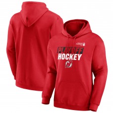New Jersey Devils Red 2025 Stanley Cup Playoffs Breakout Pullover Hoodie