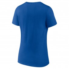 Женская футболка St. Louis Blues Blue 2025 Stanley Cup Playoffs Breakout V-Neck T-Shirt