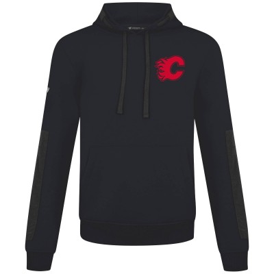 Calgary Flames Levelwear Black Bombay Response Pullover Hoodie