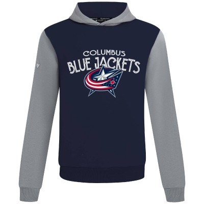Columbus Blue Jackets Levelwear Navy/Gray Ultimate Mission Pullover Hoodie