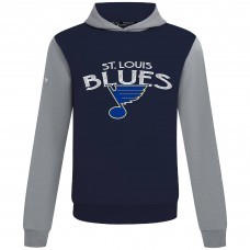 St. Louis Blues Levelwear Navy/Gray Ultimate Mission Pullover Hoodie