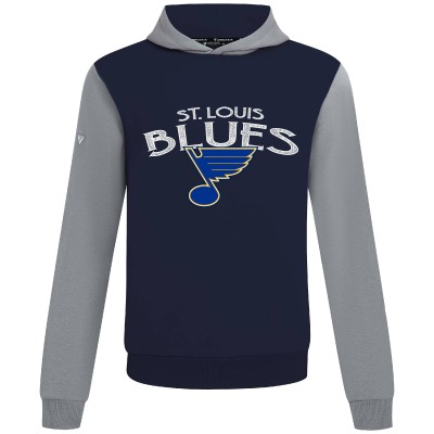 St. Louis Blues Levelwear Navy/Gray Ultimate Mission Pullover Hoodie