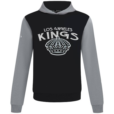 Los Angeles Kings Levelwear Black/Gray Ultimate Mission Pullover Hoodie